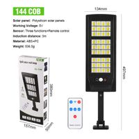 Solar LED Wall Lamp with Motion Sensor Outdoor Lights with Remote Control for Outdoor Garden Waterproof