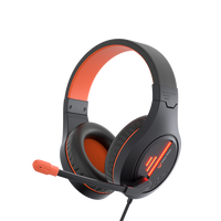 Meetion Stereo Gaming Headset with Mic Black Orange Lightweight BacklitHP021