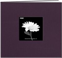 Pioneer Photo Albums Fabric Frame Cover Post Bound Scrapbook, 12 x 12 x 12", Wildberry Purple