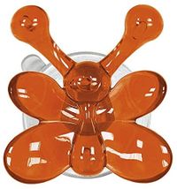 Kleine Wolke Ms Plastic Wall Hook, Orange