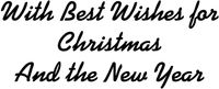 Christmas Wall Vinyl Decorative Wall Sticker - Black