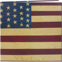 Pioneer MB10WK 12 Inch by 12 Inch Postbound Designer Cover Memory Book, Warren Kimble Flag