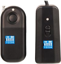 Bower RCWO1R Extended Range Wireless Remote Shutter for Olympus E-P3/PL2/PL3/P5/PL5/P1/PM1/E-620/30/510/520/410/SP-560UZ/SP-510UZ DSLRs (Black)