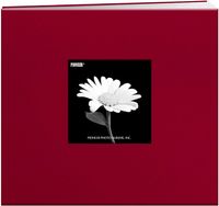 Pioneer MB88CB-F/R 8 Inch by 8 Inch Postbound Fabric Frame Cover Memory Book, Red