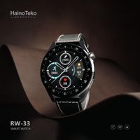 Haino Teko Germany  RW33, 46mm Bluetooth Smart Watch with 2 Different Straps - Black and Silver