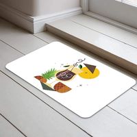 Bonamaison Antibacterial, NonSlip Bathmat - Doormat, 1 Piece 40 x 70 cm - Designed and Manufactured in Turkey