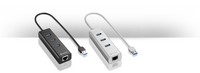 USB 3.0 To Type C 3-Port USB Hub With RJ45 Ethernet Port Adapter - White and Black