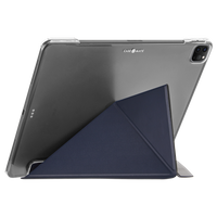 Case-Mate iPad Pro 12.9"  4th Gen. 2020 Multi Stand Folio Case - Leather Origami Design w/ 360 Protection, Transparent Back w/ Multiple Viewing Mode, Auto Sleep/Wake - Blue