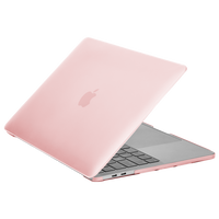 Case-mate Snap-On Apple Macbook Pro 13" 2020 Case - Transparent Hardshell cover Impact & Scratch Protection, See-Through Apple Logo w/ Keyboard Cover (US & UK Layout) - Light Pink