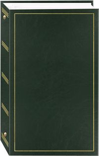 3-Ring Photo Album 204 Pockets Hold 4x6 Photos, Hunter Green