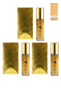 3 Pcs Nabeel Gold 24K Alcohol Free Roll On Oil Perfume 6ML