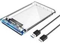 ZONIXPLAY Hard Drive Enclosure 1.6ft USB 3.0 Cable 2.5 inch 5 Gbps For External SATA HDD or SSD