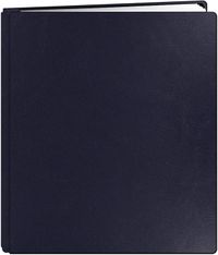 Pioneer FTM-811L/NB Photo Albums 20-Page Family Treasures Deluxe Navy Blue Bonded Leather Cover Scrapbook for 8.5 x 11-Inch Pages