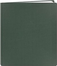 Pioneer 12 Inch by 15 Inch Postbound Family Treasures Deluxe Fabric Memory Book, Hunter Green