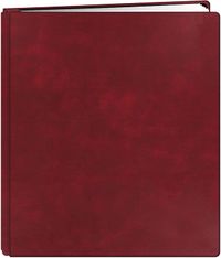 Pioneer FTM-811L/BG Photo Albums 20-Page Family Treasures Deluxe Burgundy Bonded Leather Cover Scrapbook for 8.5 x 11-Inch Pages Red