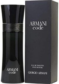 Giorgio Armani Code Perfume for Men, EDT Spray, 75 ml - Black