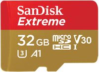 SanDisk 32GB Extreme microSD UHS-I U3 A2 100MB/s- SDSQXAF-032G-GN6MN/Multicolor