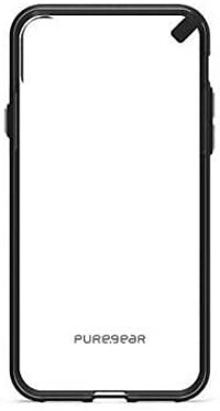 PureGear Slim Shell Case for Apple iPhone X (Clear/Black)