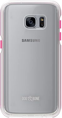 Dog & Bone Splash44 Back Case for Samsung Galaxy S7 | Clear/Pink | One size.