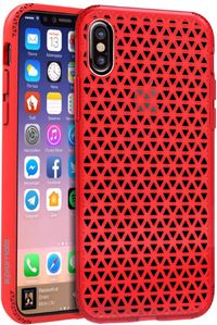 Promate Neo-X.red Stylish Shockproof Dual Layer Protective Case with Anti-Slip Grip For iPhone X/iPhone 10, Neo-X Red (Pack of 1)