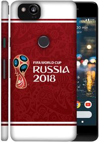 جراب جراب أحمر اللون لهاتف Galaxy Pixel 2 Xl Football - Fifa Cup 10