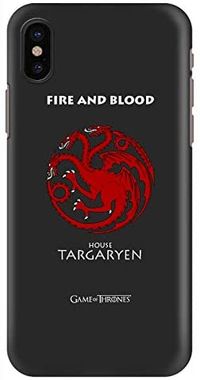 حافظة Stylizedd لهاتف ايفون XS/ايفون X ذو لمسة نهائية مطفأة اللمعة - GOT House Targaryen