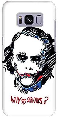 Stylizedd Samsung Galaxy S8 Slim Snap Case Cover Matte Finish - Why So Serious - Multi Color - One size.