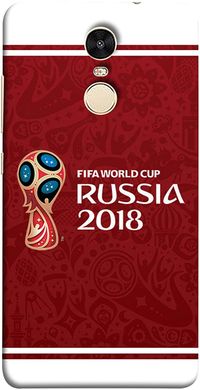 Colorking Xiaomi Redmi Note 4 Football Red Case Shell Cover - Fifa Cup 10/Multicolor/One Size