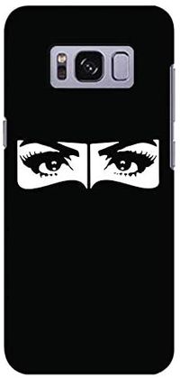 Stylizedd Samsung Galaxy S8 Slim Snap Case Cover Matte Finish - Naqabi Eyes - Black