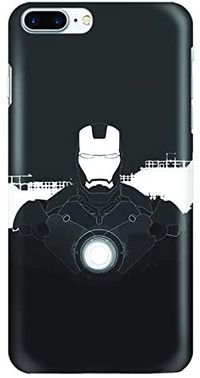 Stylizedd Apple Iphone 8 Plus Slim Snap Case Cover Matte Finish - Iron Man Beam - Black and White- One size