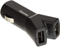 HAMA Color Line 12V Charger | 2X Usb | 3.4 A | Black