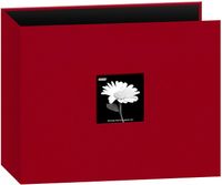 12x12 قماش إطار 3 حلقات Binder سجل القصاصات ، أبل ريد/ أحمر / 12 × 12