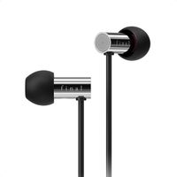 final E3000 in-Ear Headphones, Hi-Fi Sound Quality, Hires Certified, Award Winning, Stainless Steel Housing, 3.5mm Standard Plug, Natural Sound with Extended Bass, Designed in Japan -/Black