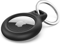 Belkin AirTag Case with Key Ring (Secure Holder Protective Cover for Air Tag with Scratch Resistance Accessory) /Keychain/Black