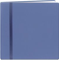 Pioneer 300532 Snapload 12x12 Fabric Ribbon Cover Scrapbook, Blue/12x12 Inch/Blue