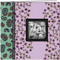 Pioneer Photo Albums 20 Page Designer Printed Raised Frame Paisley Cover Scrapbook for 12 by 12-Inch Pages