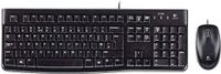 Logitech MK120 Wired Keyboard and Mouse for Windows, Optical Wired Mouse, USB Plug and Play, Full Size, PC/Laptop, English/Arabic Layout Black, 920-002546/one size/Multi color