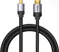 BasEUs Enjoyment Series Minidp Male To 4Khd Male Adapter Cable 1M Dark Gray