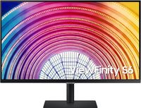 SAMSUNG S60A Series 27 Inch WQHD 2560x1440 Computer Monitor 75Hz, IPS Panel, HDMI, HDR10 1 Billion Colors, Height Adjustable Stand, TUV Certified Intelligent Eye Care LS27A600NWNXGO - Black