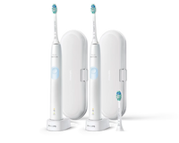 Philips Toothbrush Sonicare Protective Clean 4300 (2 Pack) (HX6809/81) White / Light Blue