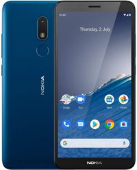 Nokia C3 5.99-inch Android 10 smartphone with all-day battery life, dependable design, 16GB, 8MP rear camera with flash and fingerprint sensor - Nordic Blue