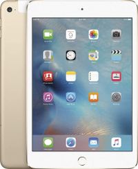 "Apple Ipad Mini 2015 7.9 Inch, 4th Generation, WiFi + Cellular, 128GB - Gold	"