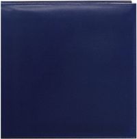 Pioneer SL-12NB 12 Inch by 12 Inch Snapload Sewn Leatherette Memory Book, Navy Blue