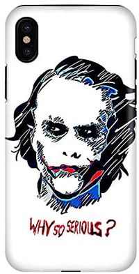 Stylizedd iPhone XS/iPhone X Tough Pro Matte Case Cover Matte Finish - Why So Serious /Multi Colour/One Size