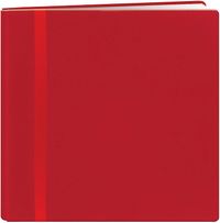 Pioneer DSL12RD 12 Inch by 12 Inch Snapload Fabric Cover with Ribbon Trim Memory Book, Red