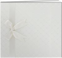 Pioneer MB-88FDR 8 Inch by 8 Inch Postbound Diamond Fabric Cover Memory Book, Ivory