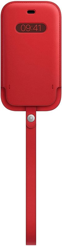 Apple Leather Sleeve with MagSafe (for iPhone 12 mini) - (PRODUCT) - Red