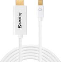 Sandberg Mini DP 1.2> HDMI 4 K 2 m, Other /White/One Size