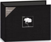 Pioneer T12CBF-BK 12-Inch by 12-Inch Fabric 3-Ring Binder Album with Window,/Black/12 Inch