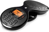 Motorola AC1000 Digital Cordless Audio Conferencing Unit with Noise Cancellation,Back-lit Display, Caller ID with Hands-free Speakerphone, 50 Contact Storage, Conference Phone for Office & Home, Black